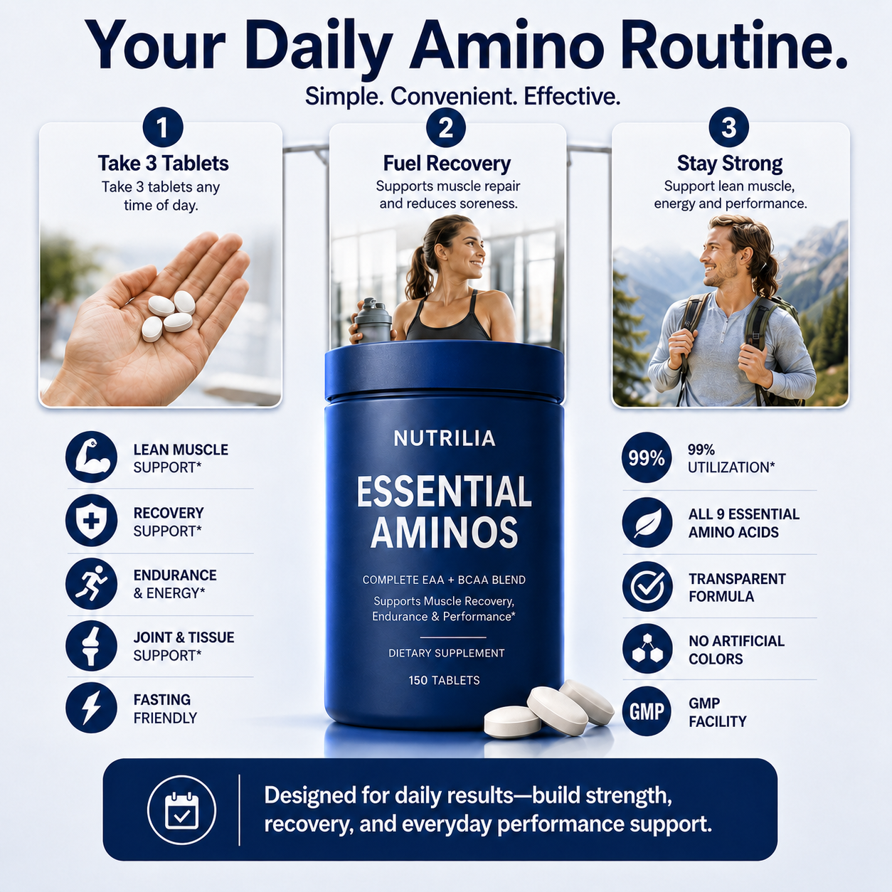 Nutrilia™ Essential Amino Tablets